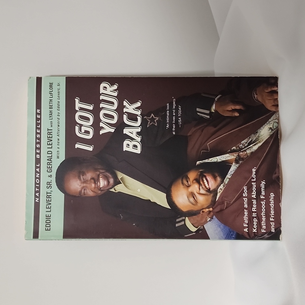 Eddie Levert Sr. & Gerald Levert softback book I Got Your Back